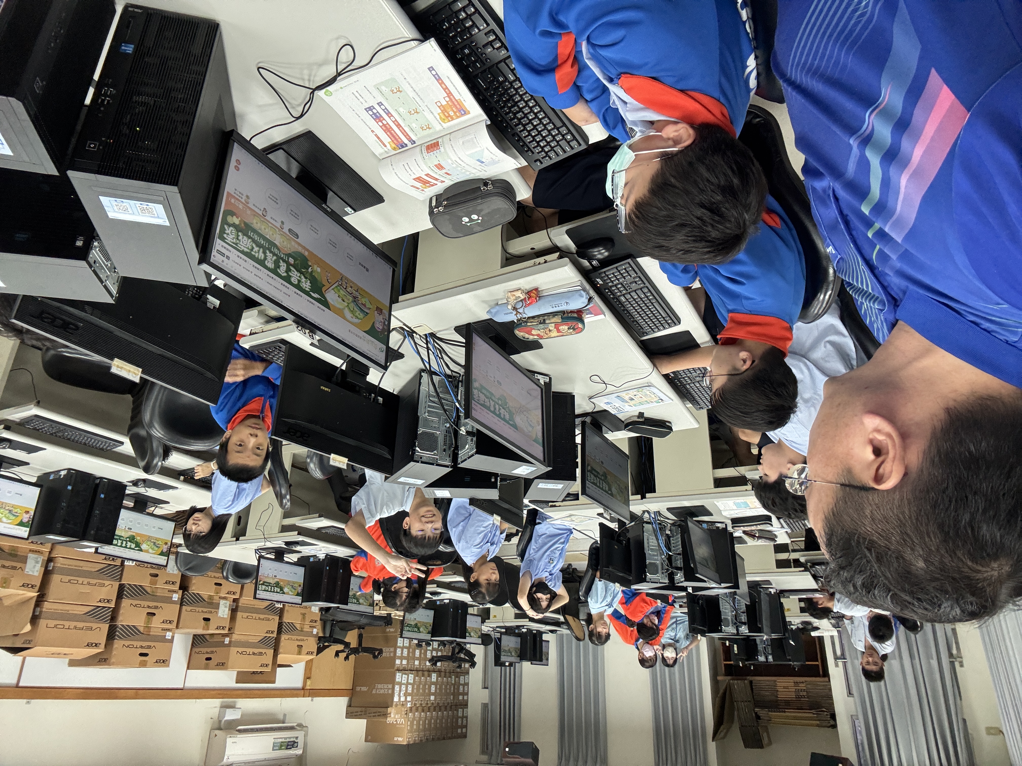 在推廣食農教育網站的首頁與網站架構.