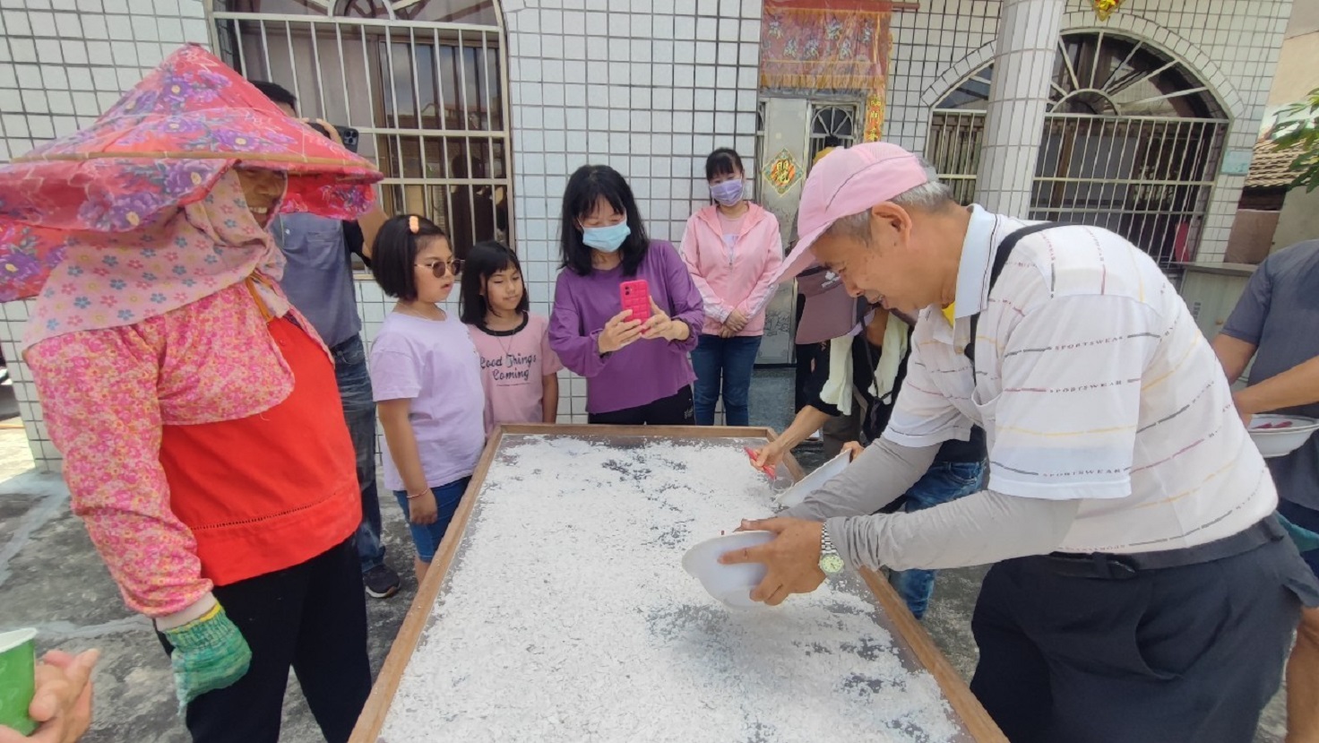 刨藕粉農事體驗