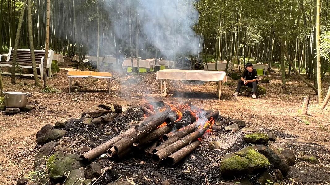 竹林下竹ㄚ腳飯野餐活動_圖片來源自小半天休閒農業區