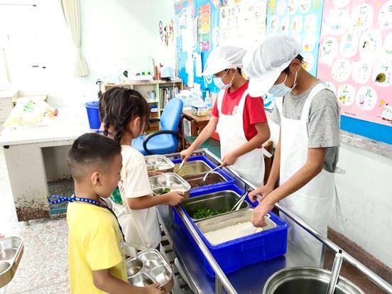 開學學校午餐訪視照片