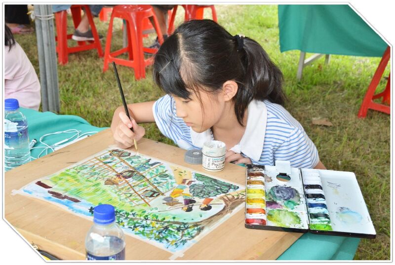 兒童花卉著色與繪畫活動