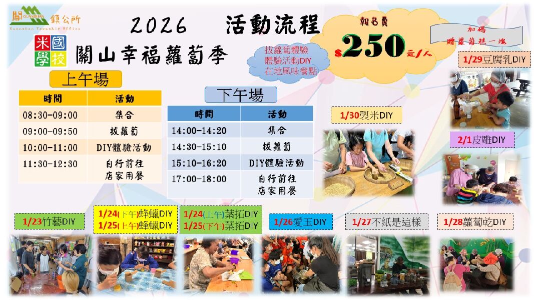 2026台東關山幸福蘿蔔季