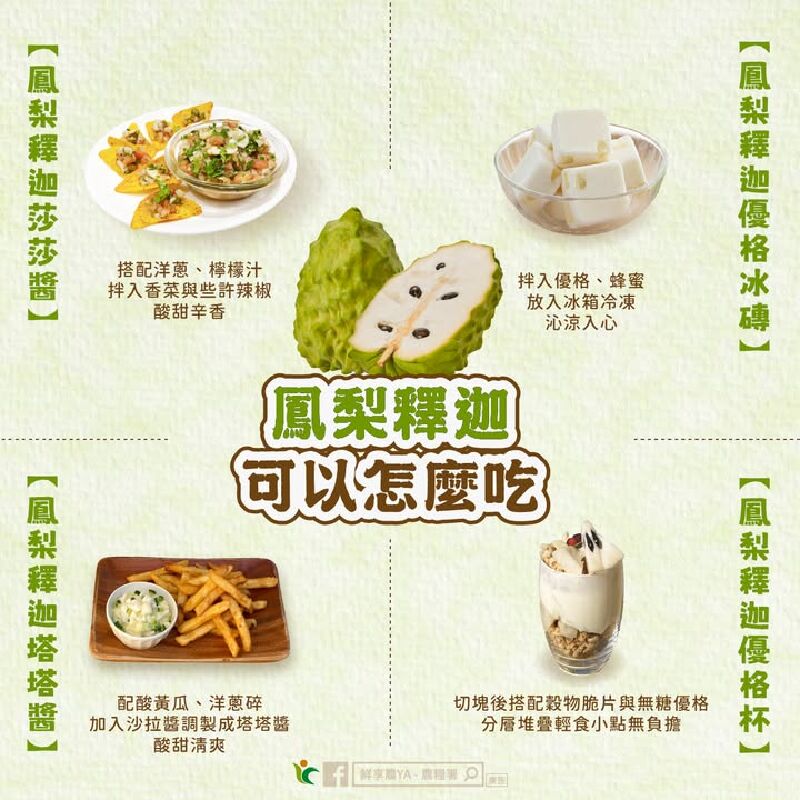 鳳梨釋迦可以怎麼吃!?