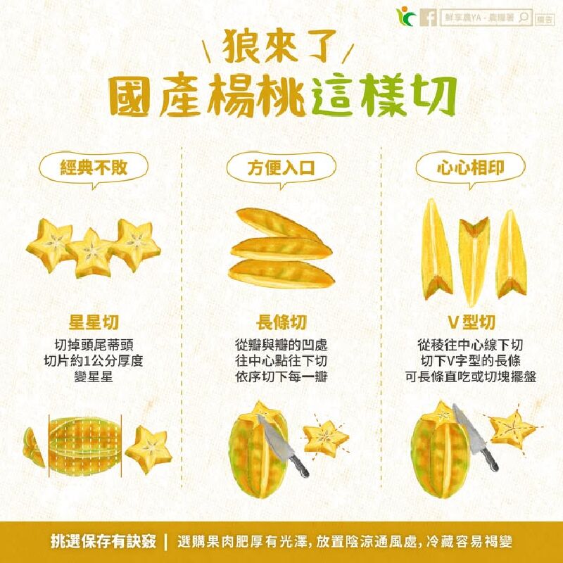 楊桃來了！國產楊桃這樣切