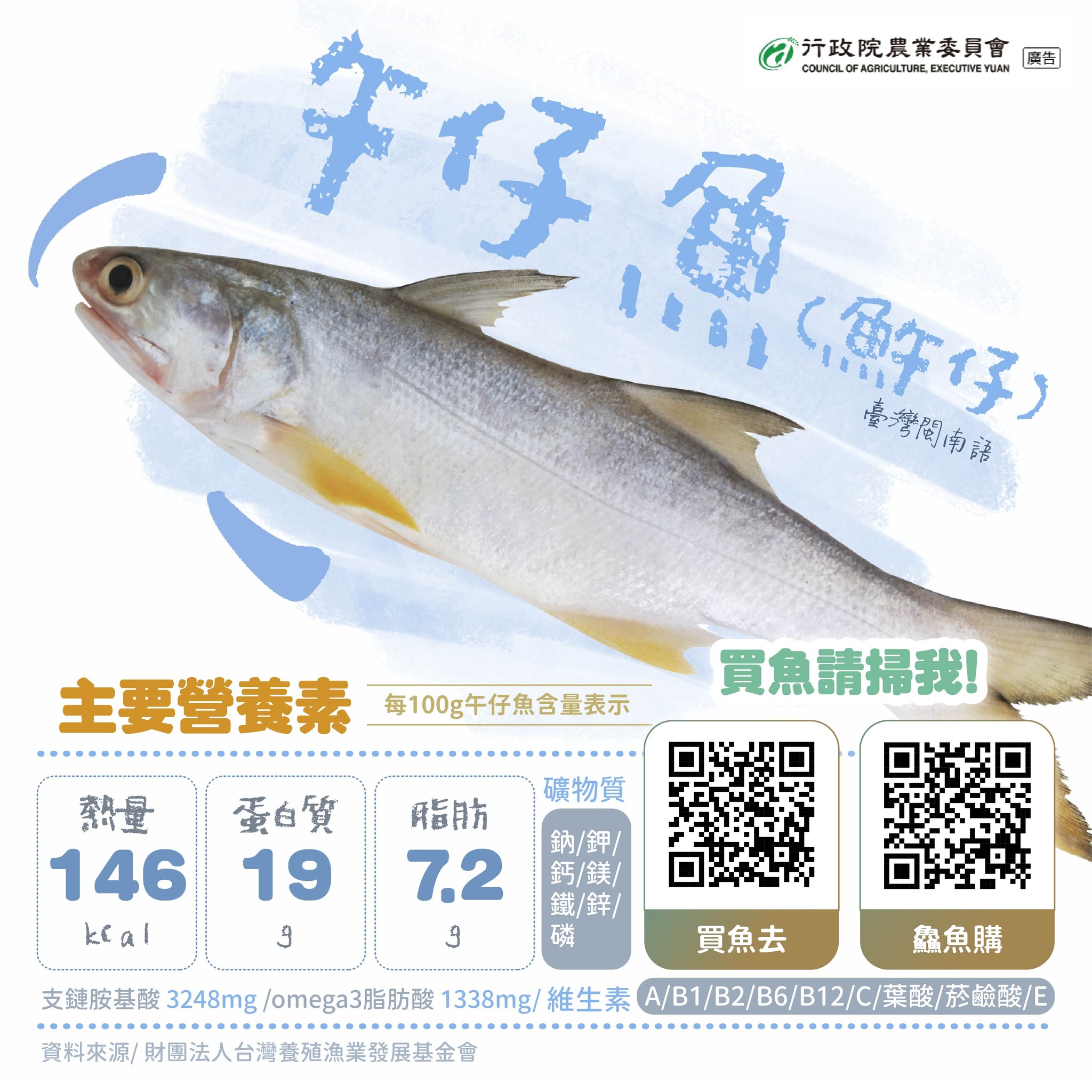 你能認得午仔魚的特徵嗎？