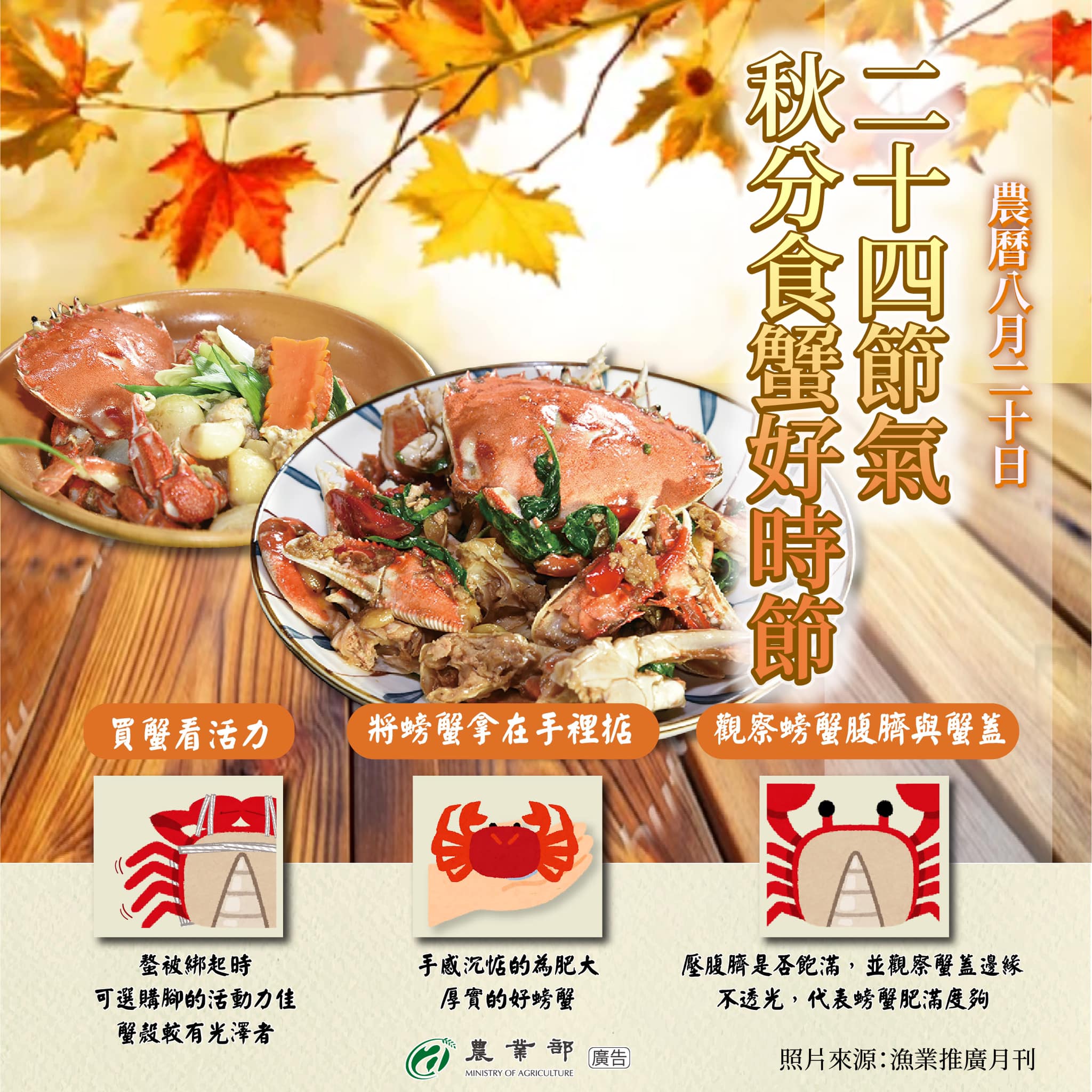 二十四節氣秋分食蟹好時節