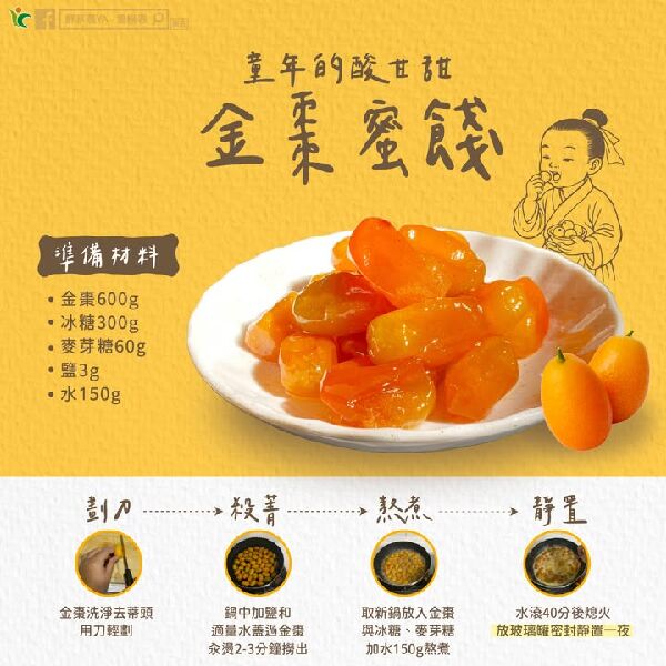 童年的酸甘甜 金棗蜜餞