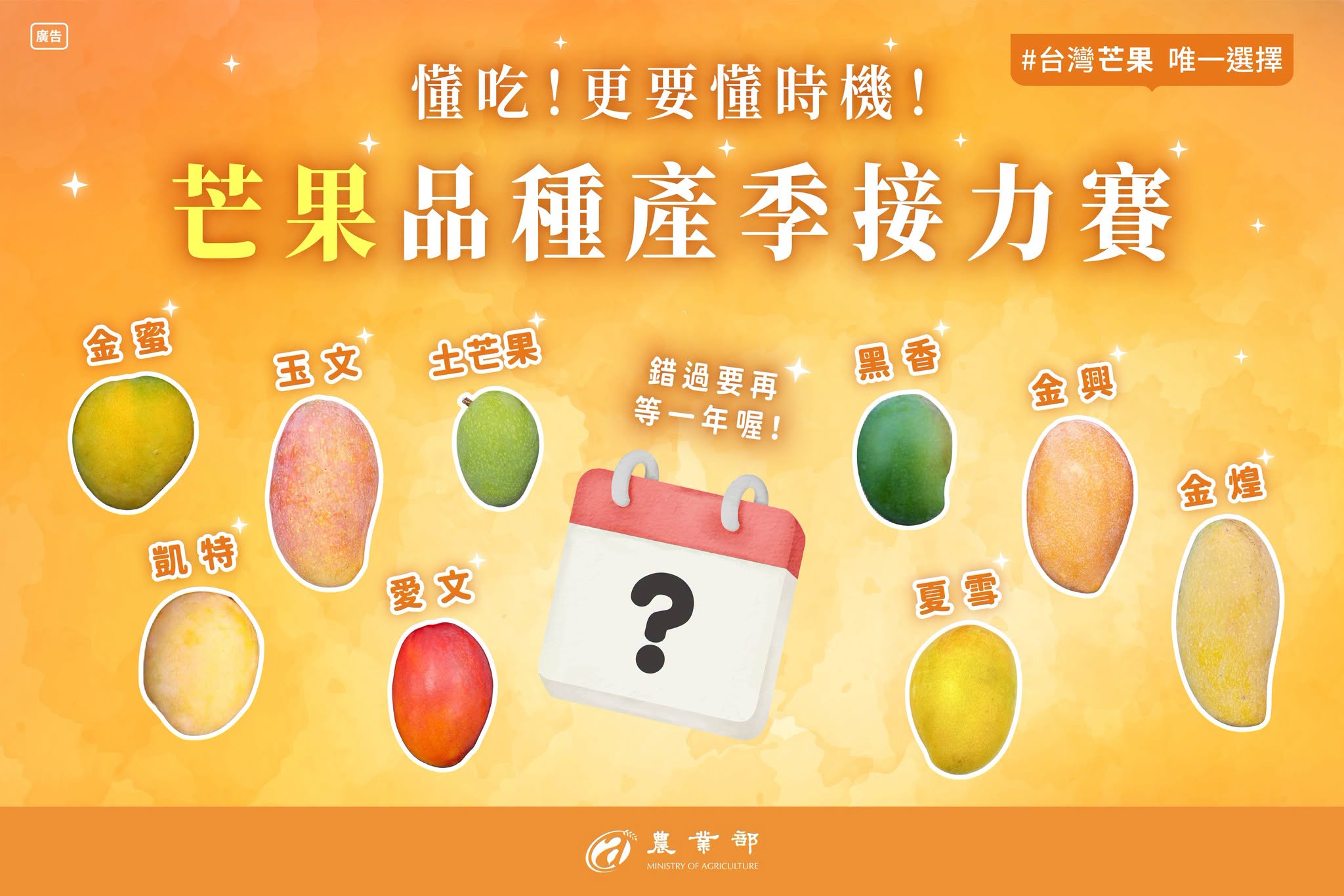 台灣芒果正夯！但你知道什麼時候要吃哪種芒果嗎？錯過產季，就要再等一年！