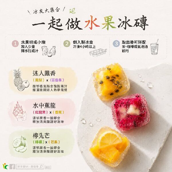 冰友大集合 一起做水果冰磚