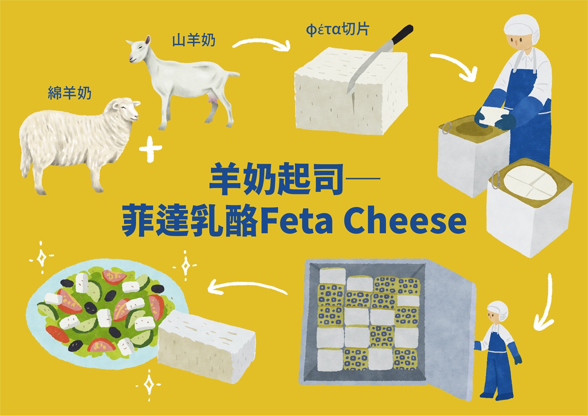 羊奶起司──菲達乳酪 Feta Cheese