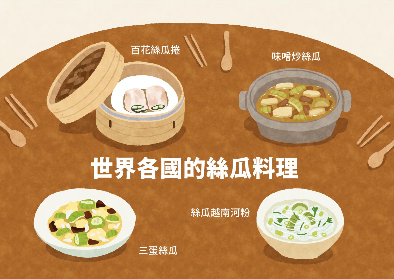 世界各國的絲瓜料理