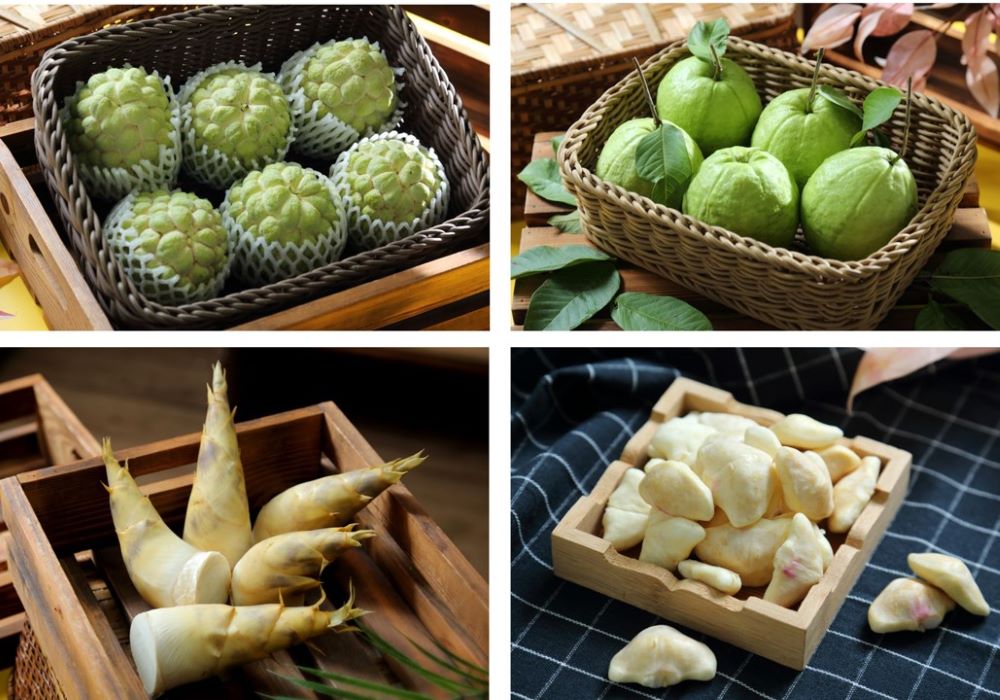 歸仁號稱「百果園」，釋迦、芭樂、綠竹筍、菱角都是美味農產。