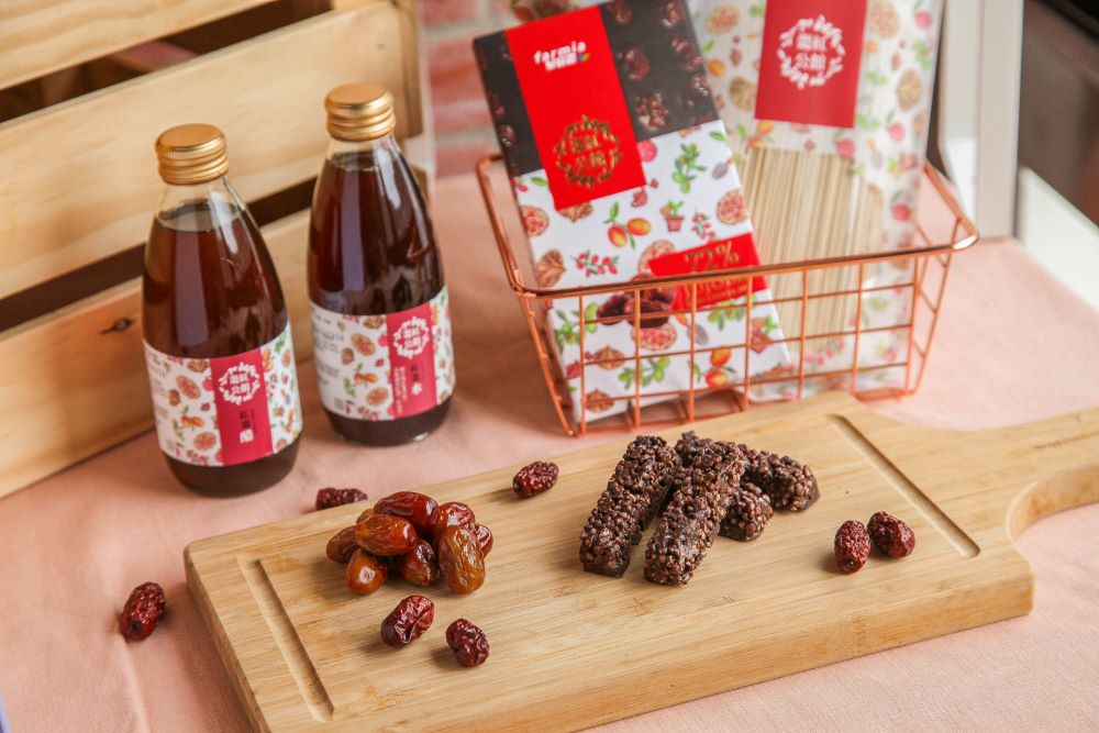 紅棗不僅可以鮮食,公館鄉農會還開發許多紅棗產品。