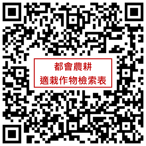 都會農耕適栽作物檢索表檔案下載位置QRcode。